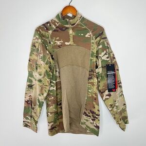 NWT Army Combat Shirt Flame Resistant Camo Long Sleeve L